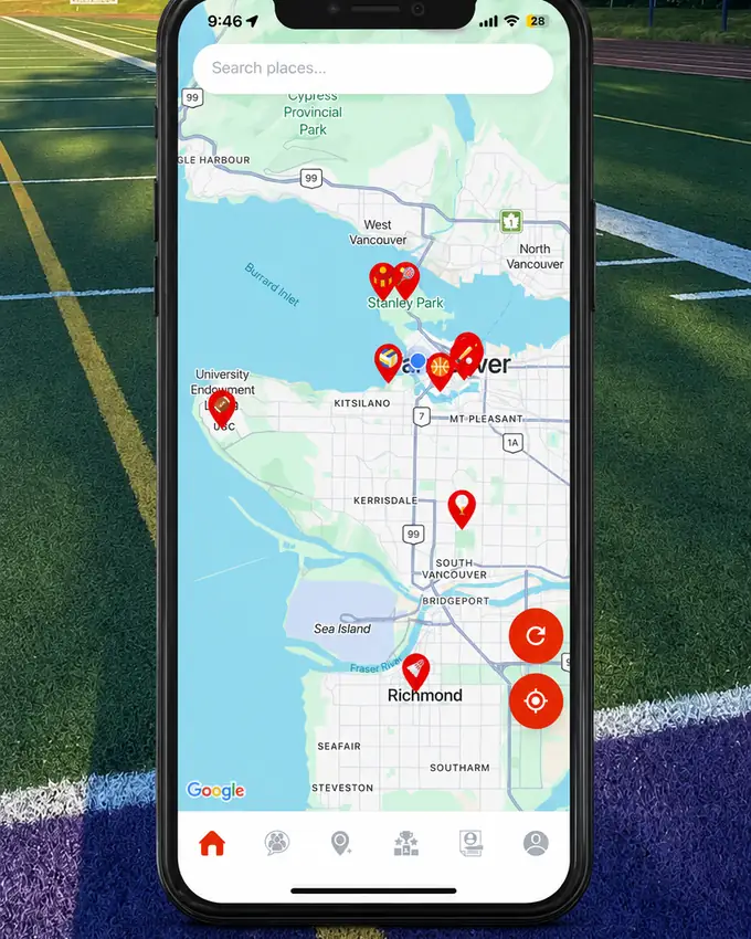 Find pickup games near you