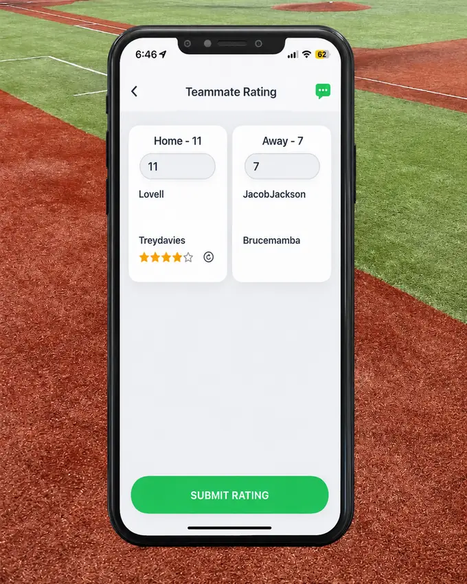 An optional, per-sport rating system